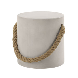 Gene Fiber Concrete Accent Table - Gray