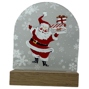 LED Santa Acrylic Shelf Sitter