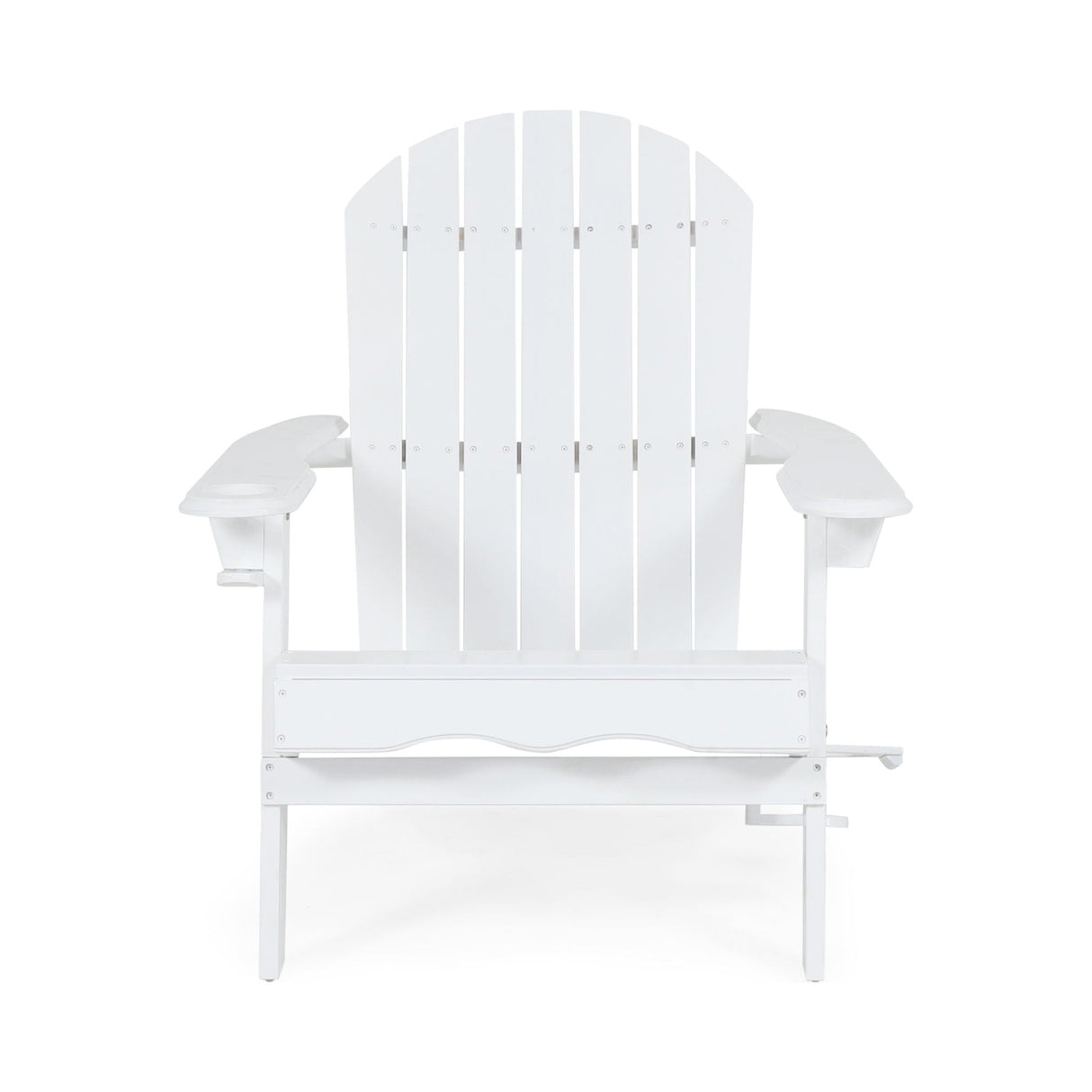 Zenithia - Outdoor Foldable Adirondack Chair With 2 Cup Holders
