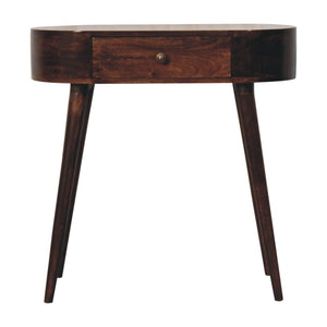 Rounded Wood Table