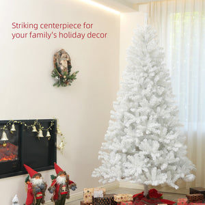 HOMCOM 7.5ft Tall Artificial Christmas Tree