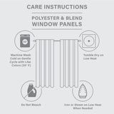 Twist Tab Lined Window Curtain Panel Pewter 50x108"