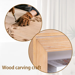 Console Table With Storage Shelf - Antique Natural / Light Natural / Natural