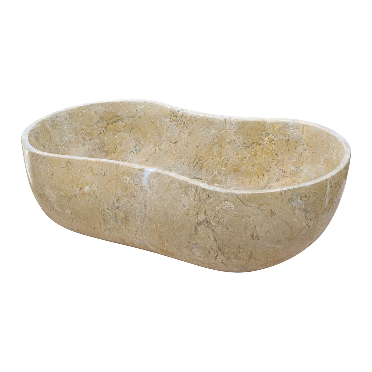Bathroom Vessel Sink With Wavy Design