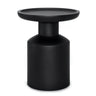 Handcrafted Wooden Accent Table with Sculptural Design - Multiple Colors