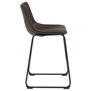 Armless Counter Height Stools (Set of 2) - Brown