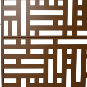Decorative Freestanding Metal Privacy Screen For Indoor & Outdoor Use
