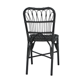 7 PCS Outdoor Dining Set for 6 with Acacia Wood Top & Rattan Chairs