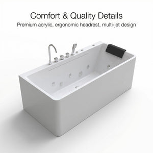 67-Inch Single-Person Luxury Whirlpool Bathtub