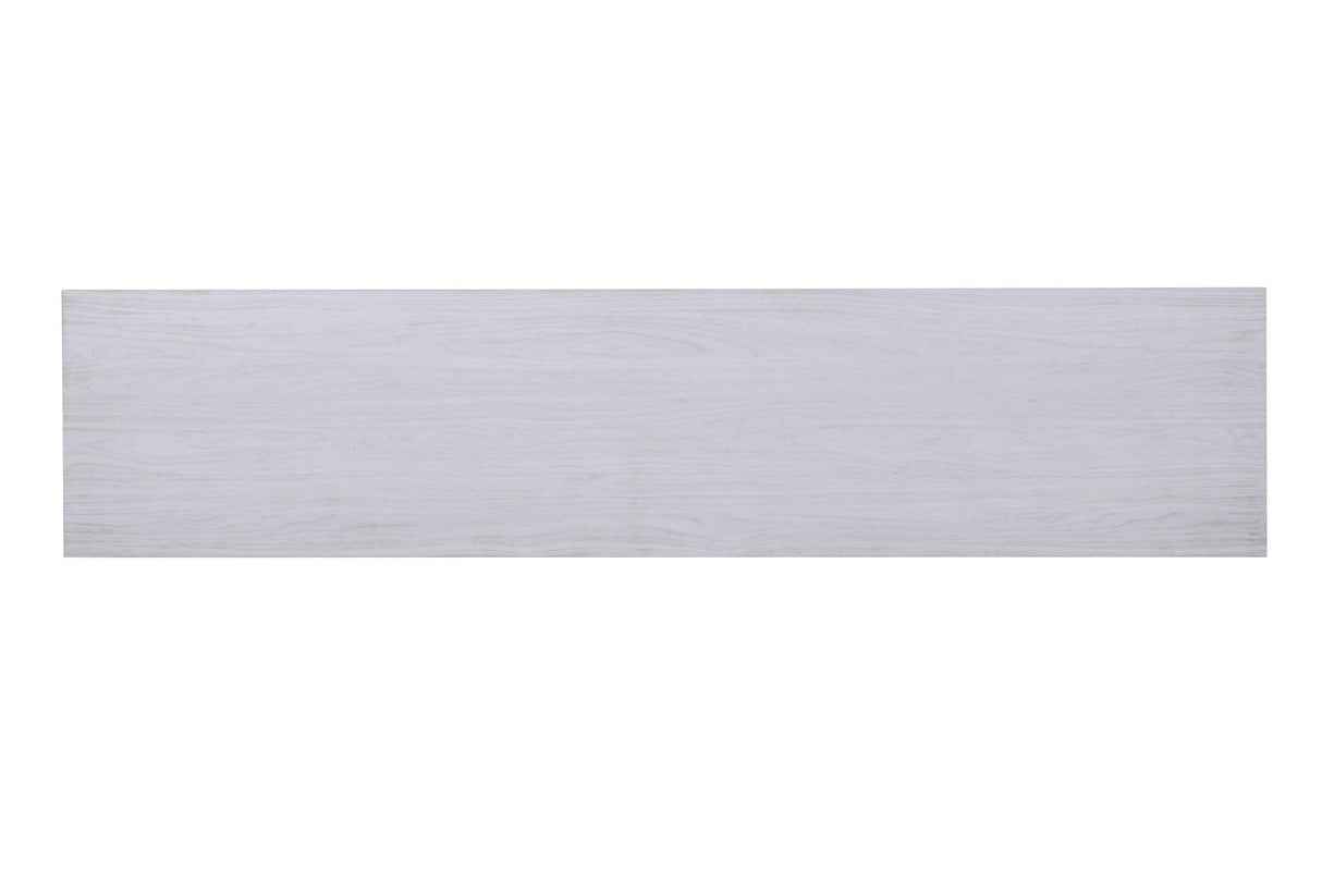 Terra - TV Stand Console With Fireplace - White Walnut