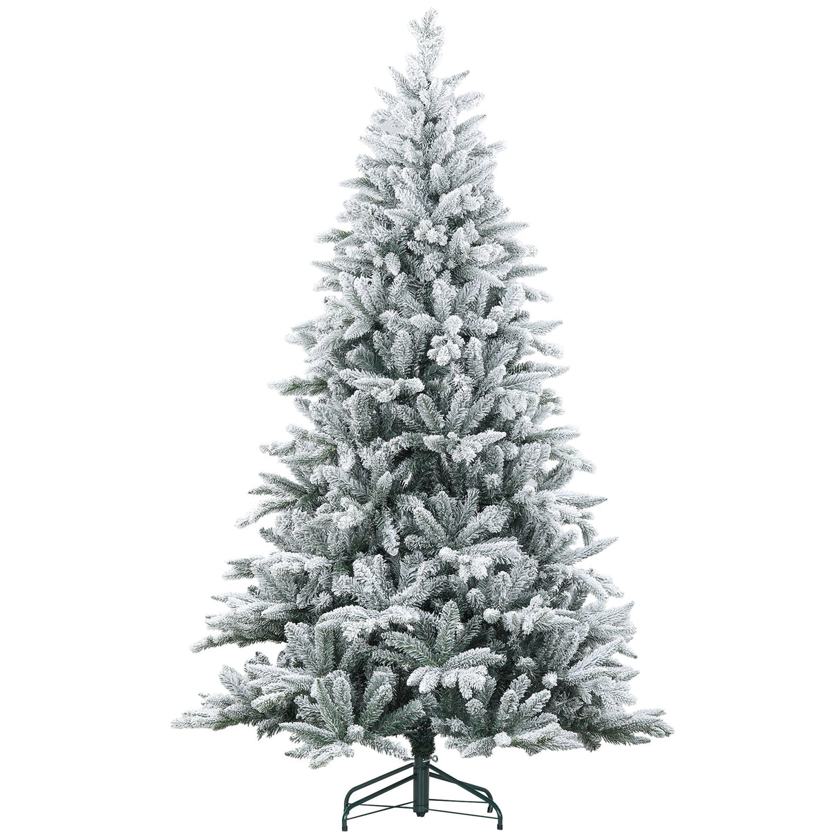 HOMCOM 7ft Snow Flocked Artificial Christmas Tree