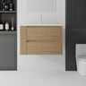 30 Inch Floating Bathroom Vanity with Sink, Soft-Close Drawer, Ceramic Sink, Plywood