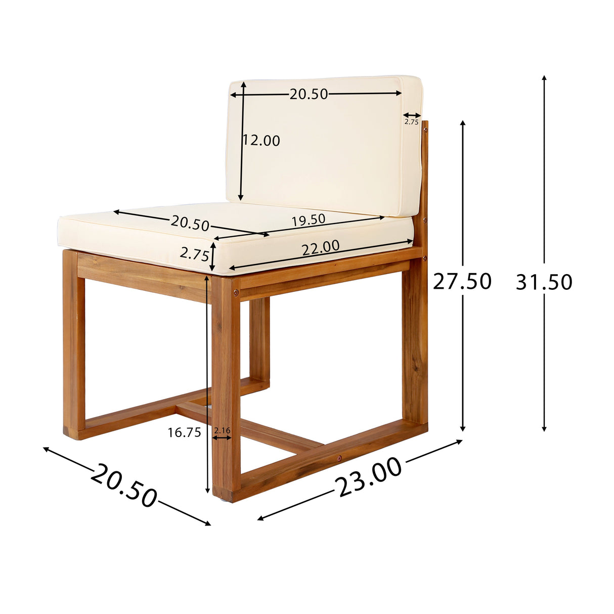 Patio Dining Chairs (Set of 2)