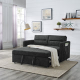 Burlington Convertible Chenille Sleeper Loveseat