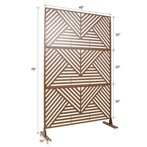 Freestanding Outdoor & Indoor Freestanding Metal Privacy Screen