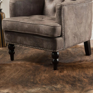 Vitality Club Chair With Button Tufted Diamond Stitching And Turned Legs