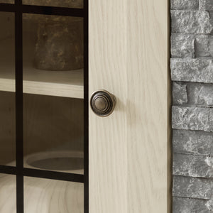 58" Modern TV Stand with Electric Fireplace and Storage