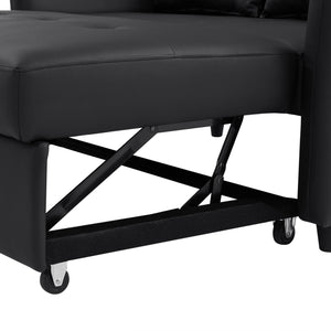 Convertible Sleeper Sofa Bed With 3 USB Ports