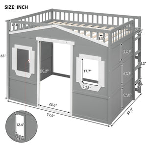 Elegant House Loft Bed With Ladder