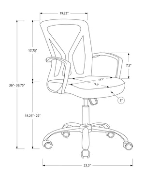 Office Chair & Adjustable Height, Swivel, Ergonomic, Contemporary & Modern