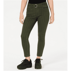 Indigo Rein Junior s Striped Twill Skinny Jeans Green Size 1