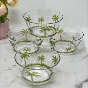 Palm Tree Acrylic Serving Bowls