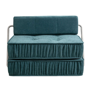 Folding Sofa With Removable Back Cushion, Convertible Futon Sleeper Chair