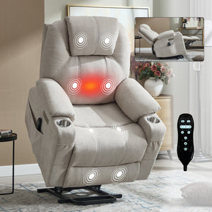 Premium Power Lift Recliner Chair with Massage Functionality