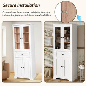 67.2' Tall Bathroom Storage Cabinet