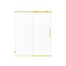 Frameless Single Sliding Soft Close Shower Doors, 5/16" Sgcc Tempered Glass
