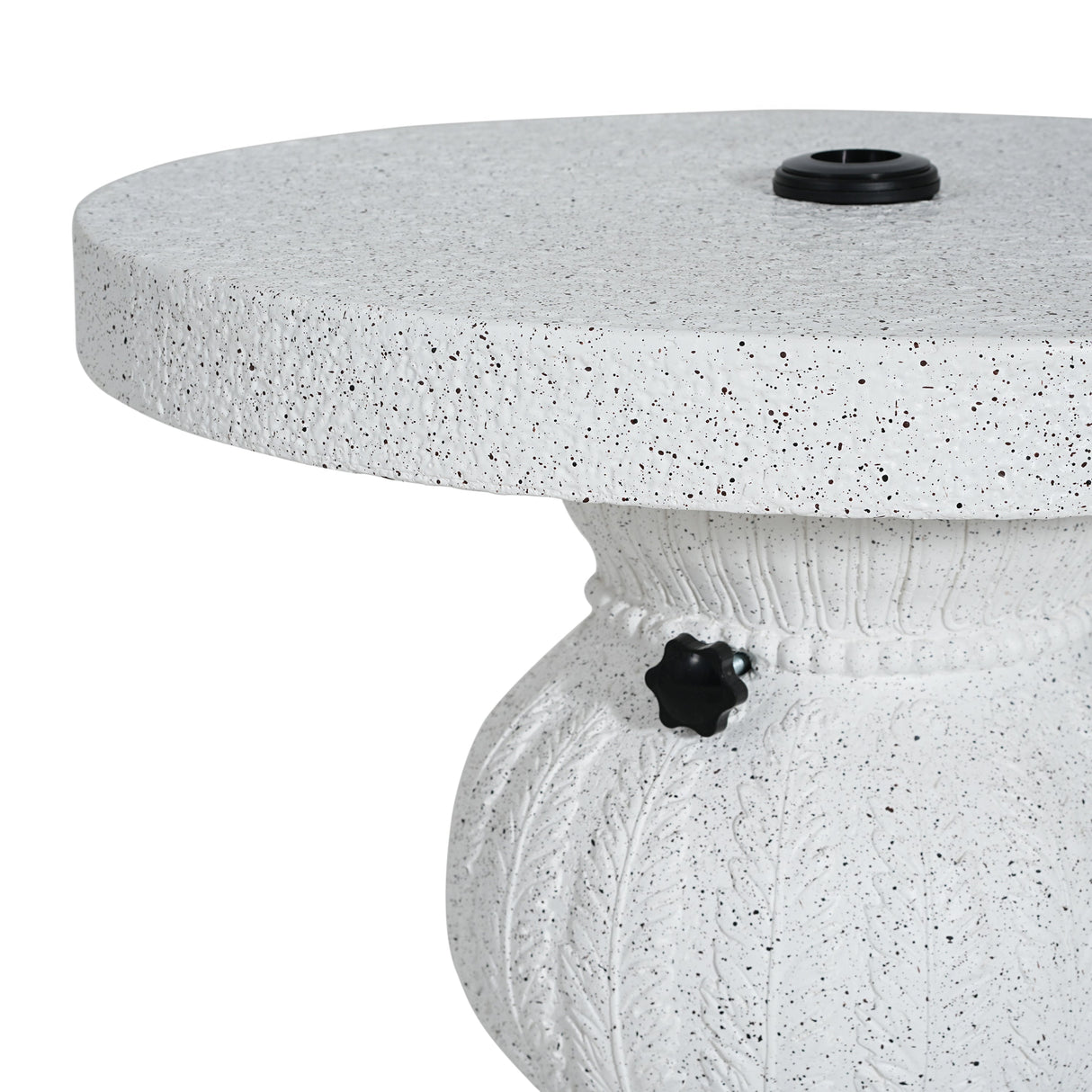 Berra MGO Outdoor Patio Side Table Umbrella Base with Sand-Filling Design