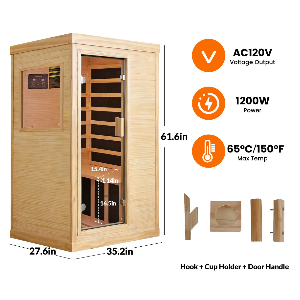 HOSAUNA Single Person Sauna