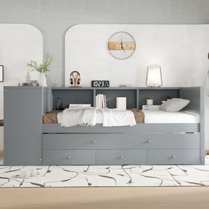 Twin Size Daybed with Trundle and Storage
