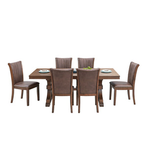 Mid Century Modern Dining Table Set for 7OAK