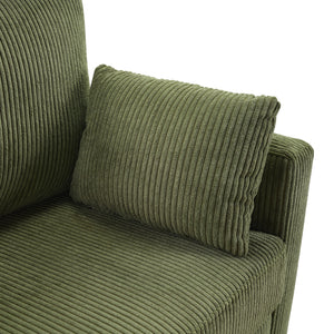 Sleeper Sofa With Foldable Mattress, USB Ports, Side Table & Storage Pocket