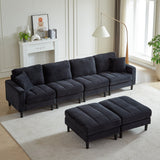 The Beverly Corduroy U-Shaped Sectional Sofa