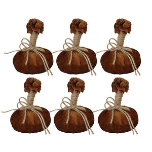 Pumpkin Ornament For Holiday Harvest Festival Fall Festival & Thanksgiving (Set of 6)