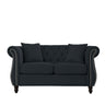 Chesterfield Sofa With Rolled Arms And Nailhead Trim