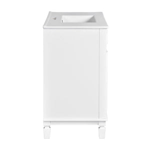 Bathroom Vanity With Top Sink, Basin On Cabinet With 2 Soft Closing Doors And 2 Drawers