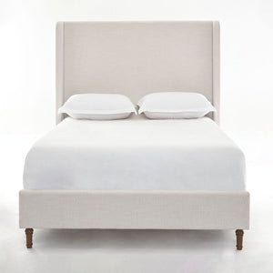 Harper - Tall Headboard Upholstered Bed / High Headboard / Elegant Simplicity / No Box Spring Needed