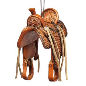Western Saddle Ornament - Classic
