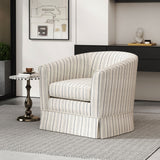 Zeniqua 27' Upholstered Swivel Chair with Loose CoverMulti