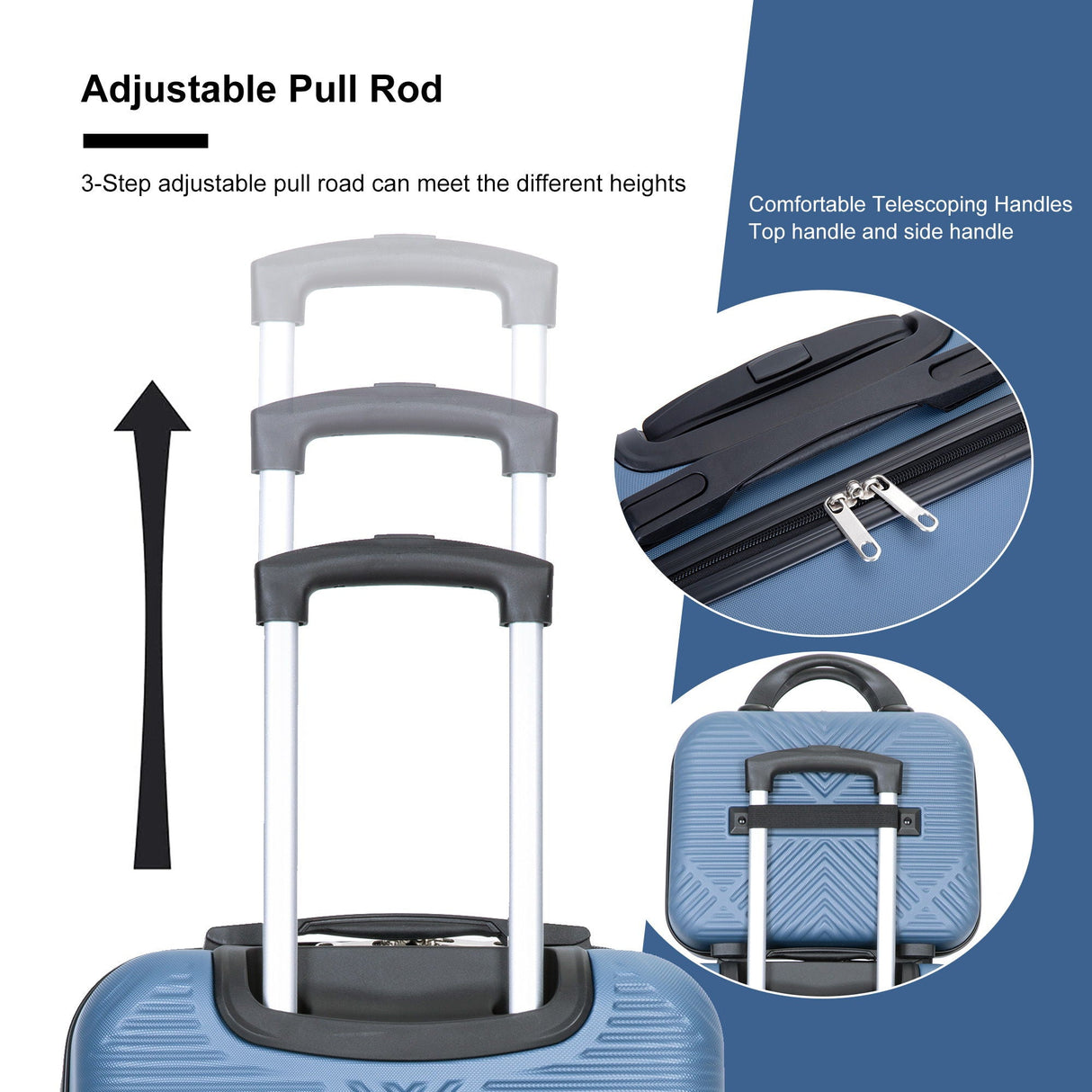 2 Piece Luggage Sets Lightweight Suitcase, Spinner Wheels