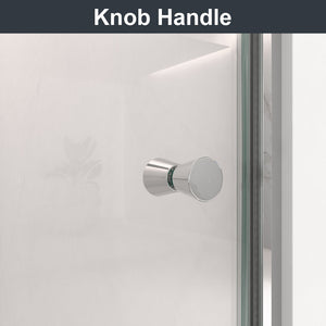 30"W x 72"H Frameless Circular Pivot Shower Door
