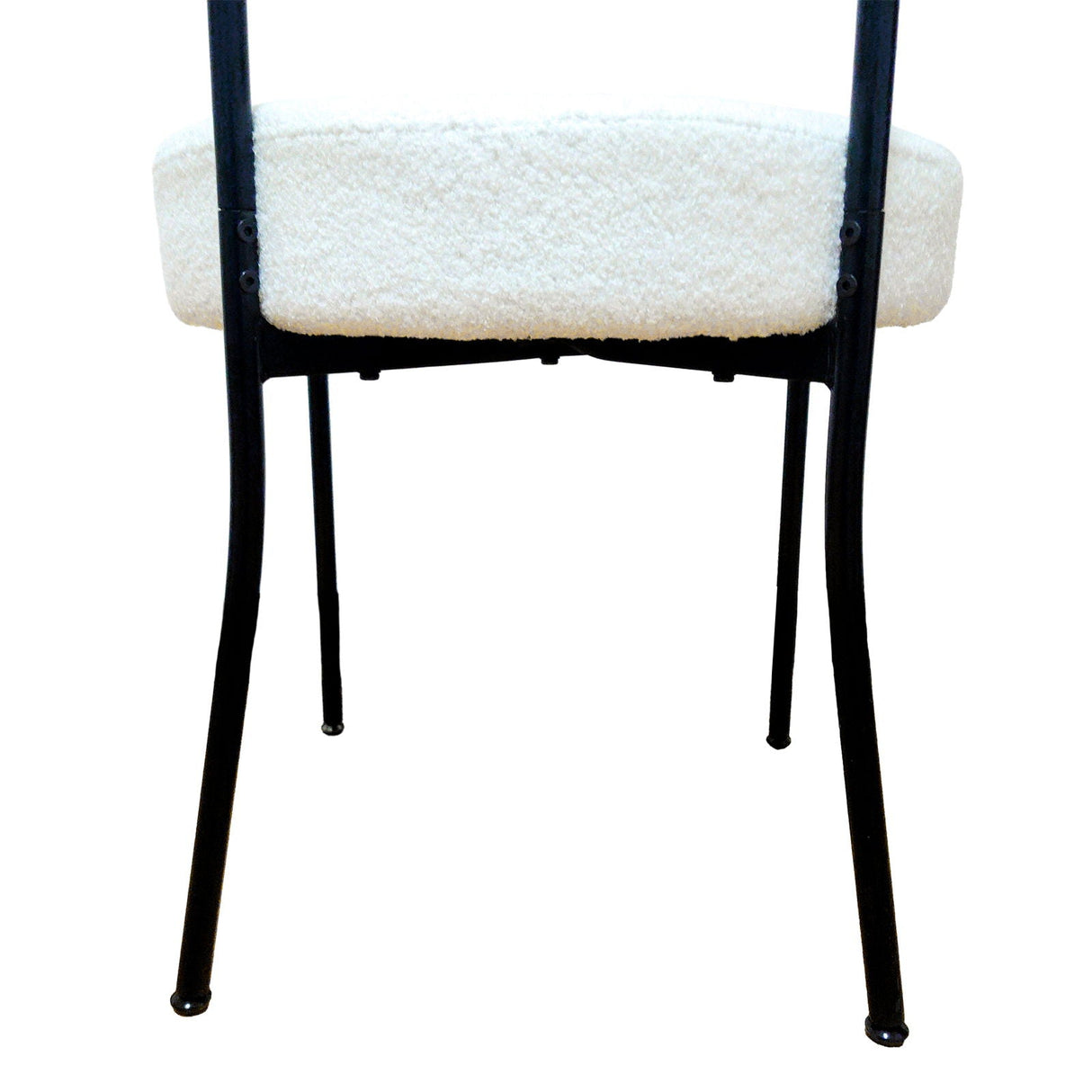 Mid-Century Modern Dining Chair With Curved Backrest