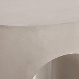 Outdoor MGO Round U-Shape Side Table Light Grey