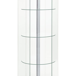 Tenley - 4 Shelf Curio Cabinet With Hexagonal Design