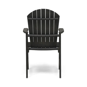 Outdoor Weather Resistant Acacia Wood Adirondack Dining Chairs (Set of 2)