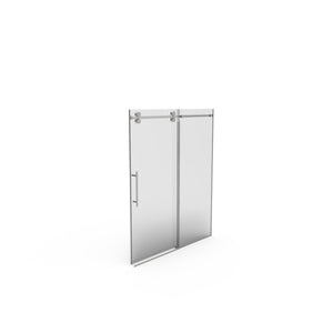 56"-60"W x 76"H Frameless Shower Door