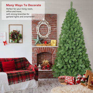 9ft Christmas Tree with Memory Wire and 1910 Tips – Green